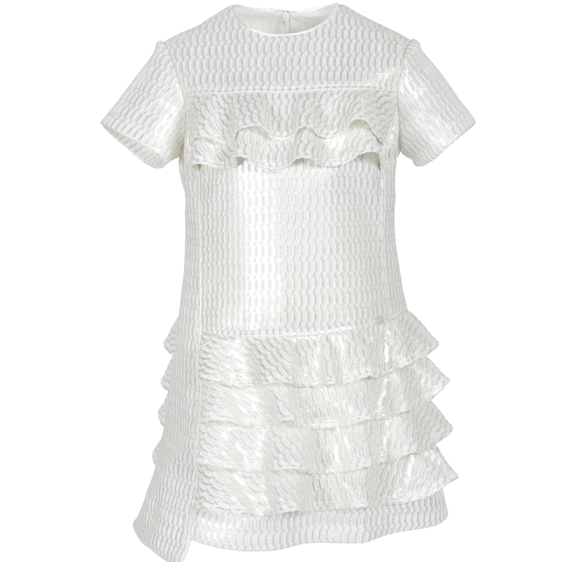 White Ruffle Dress