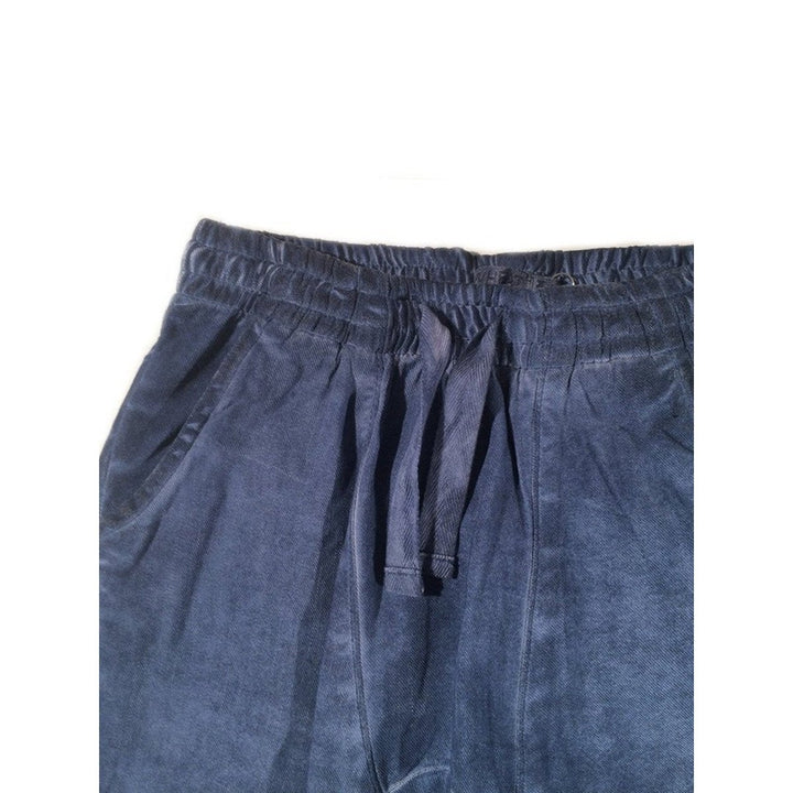 Distressed Denim Harem Pant