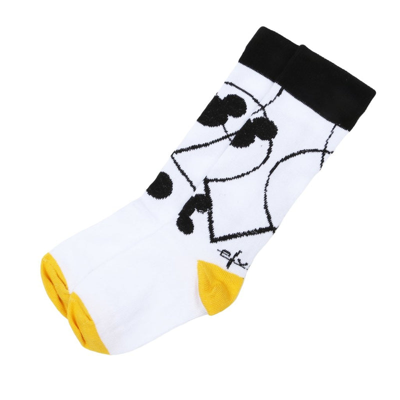 Miss Mouse Black White and Yellow Socks