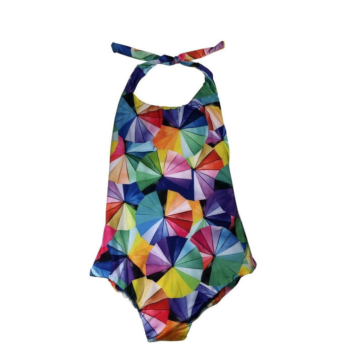 Reversible Geometric Umbrella Swimsuit