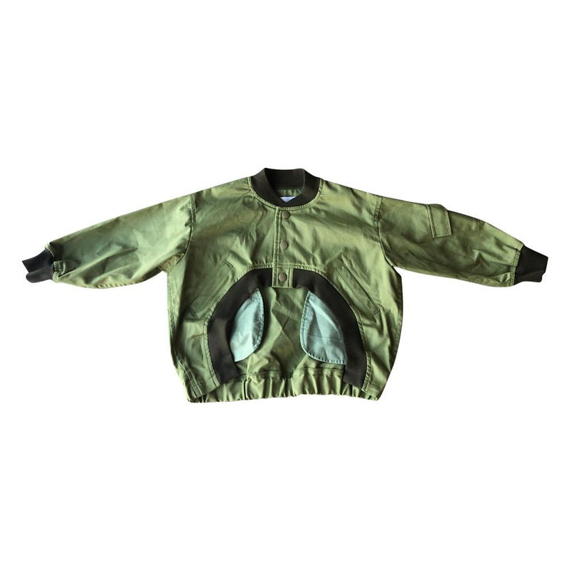 Green Asymmetric Jacket