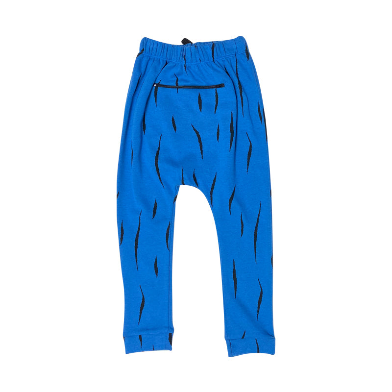 Blue Hairy Slouch Pant