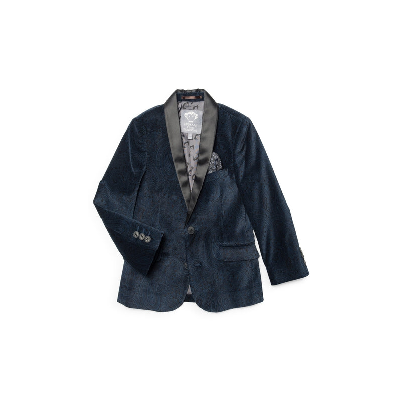 Ensign Paisley Velvet Shawl Collar Blazer