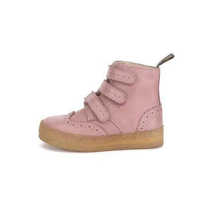 Freddie Pink Leather High Top Sneaker Boot