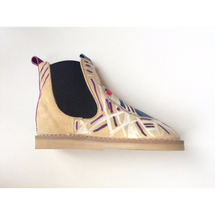 Hand Painted Aztec Chelsea Boots