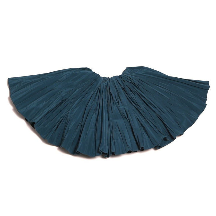 Crushed Pleated Twirl Skirt