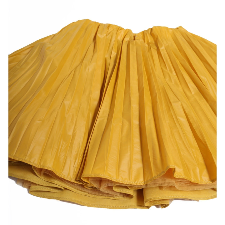 Crushed Pleated Twirl Skirt