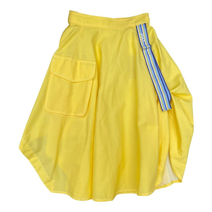 Yellow Skirt With Stripes