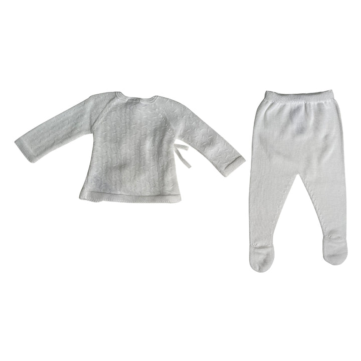 Knit Newborn Cream Sweater And Leggings
