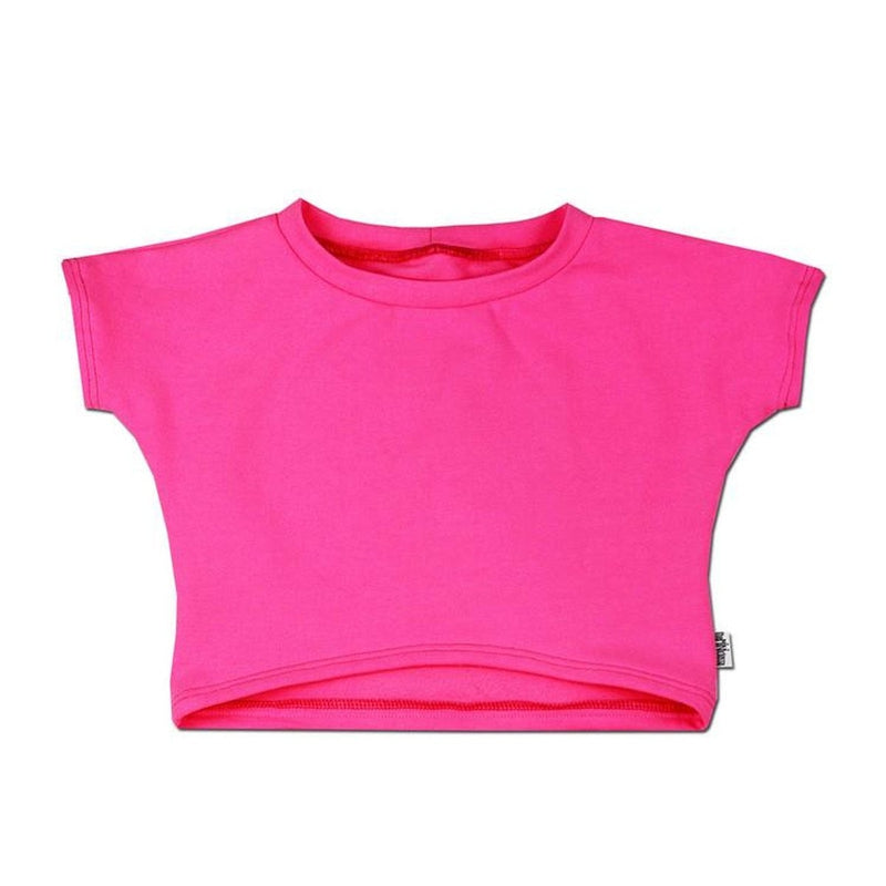 Cropped Pullover - Neon Pink