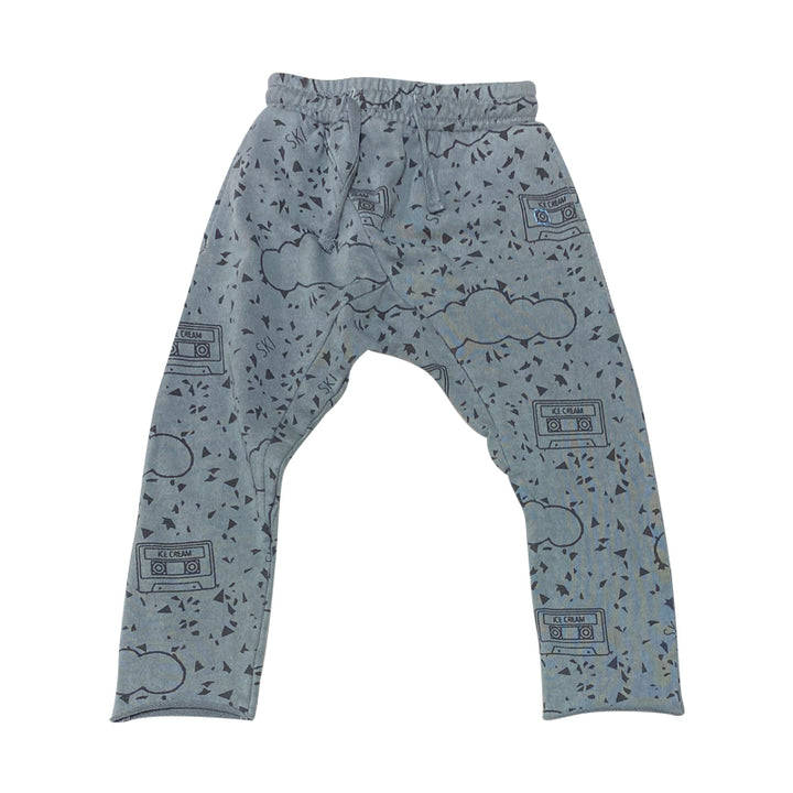 Grey French Terry Harem Pants