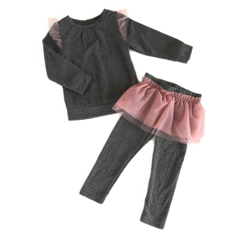 Lulu Fearless Sweat Pant With Pink Frill