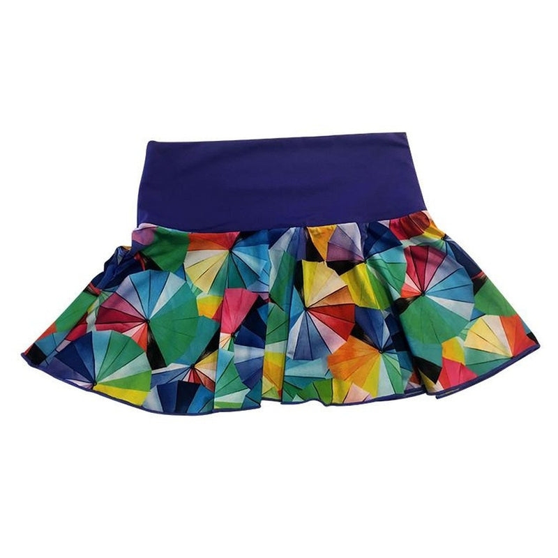 Geometric Umbrella Pattern Scuba Skirt