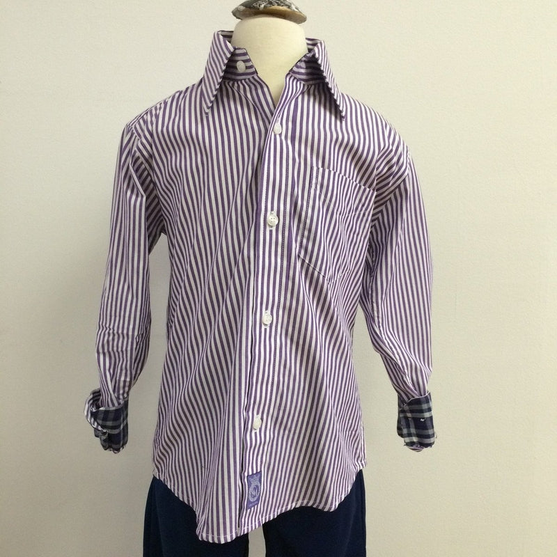 Purple Pin Stripped Shirt