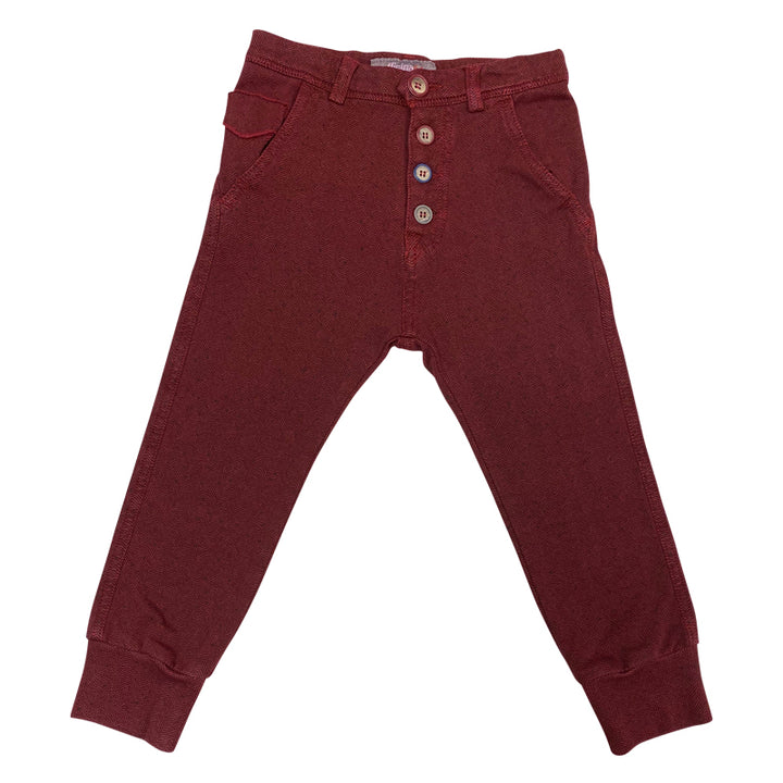 Red Buttoned Pants
