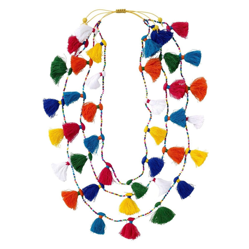 Multicolor Tassel Necklace