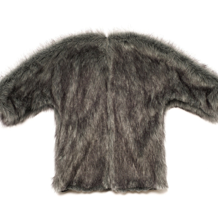 Grey Faux Fur Coat