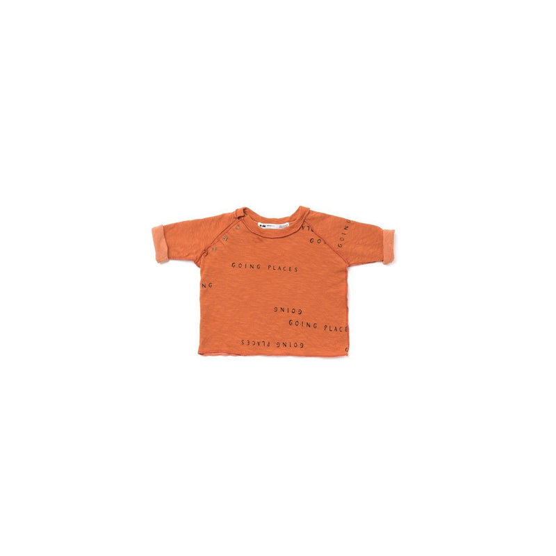 Rust Baby Top With Print