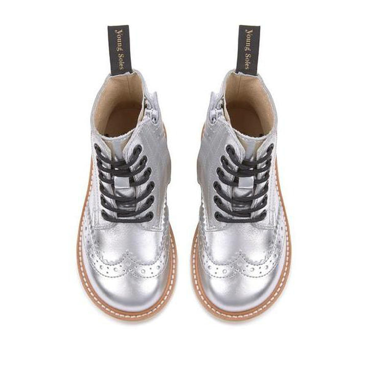 Sidney Leather Silver Boot