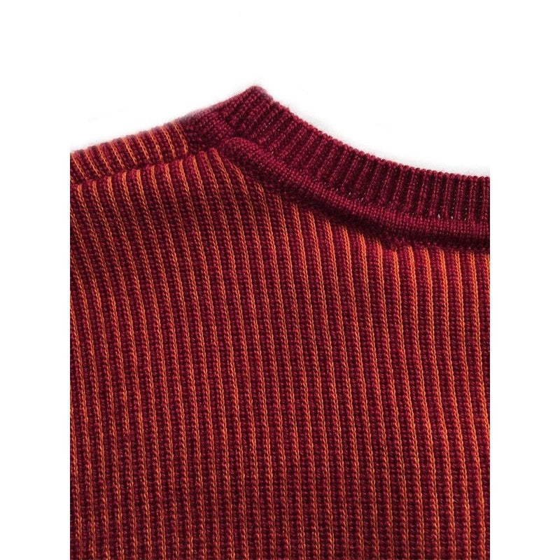 Cranberry and Orange Knitted Top