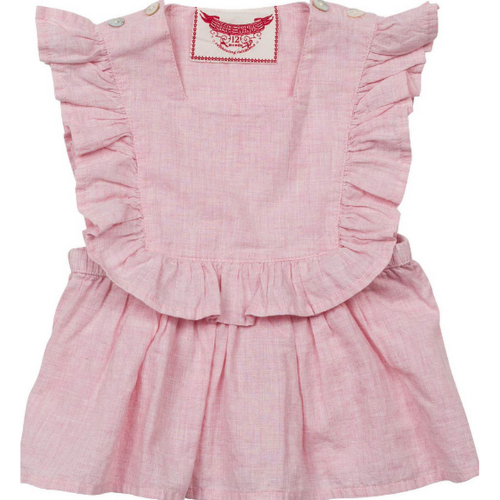 Pale Pink Voile Smock Top