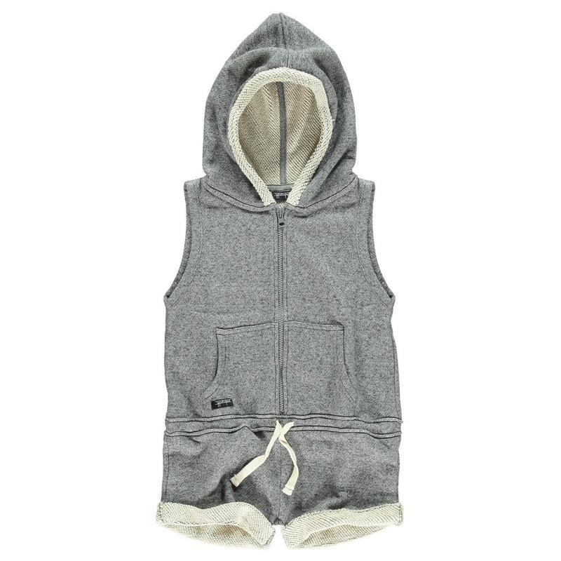 Molted Hooded Jumpsuit