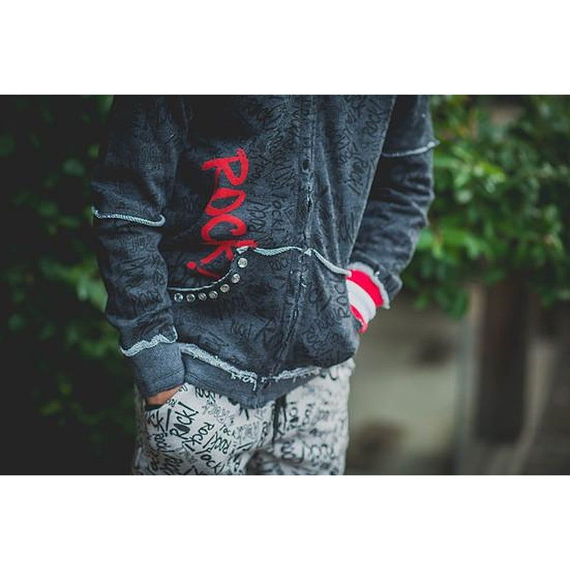 Rock Graffiti Headphone Hoody