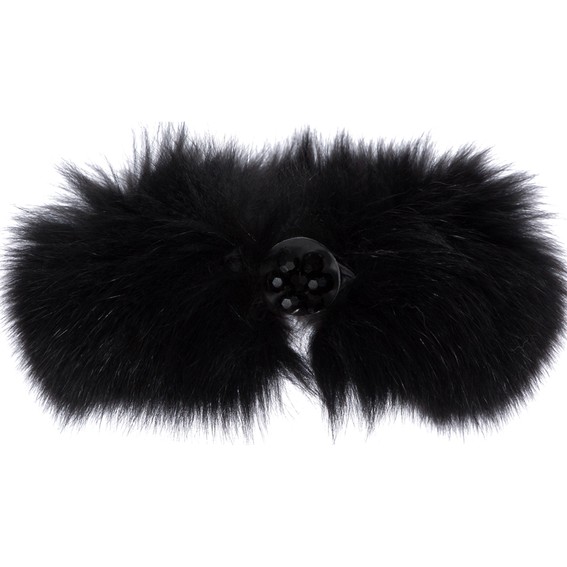 Black Fur Collar