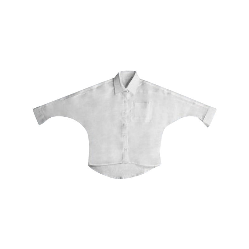 White Raglan Sleeve Shirt